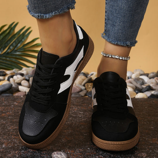 Damen Sportliche Sneakers mit strapazierfähigem Obermaterial und rutschfester Gummisohle EB