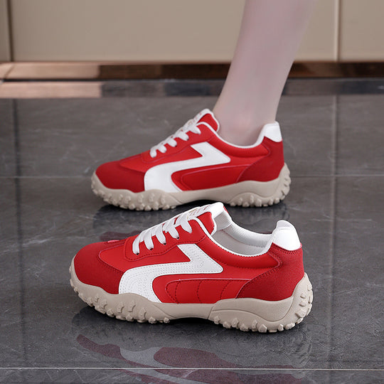 Damen Sportliche Sneaker mit rutschfester Gummisohle und atmungsaktivem Obermaterial EB