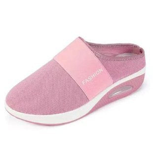 Damen bequeme Clogs mit atmungsaktivem Mesh-Obermaterial und stützendem Fußbett EB