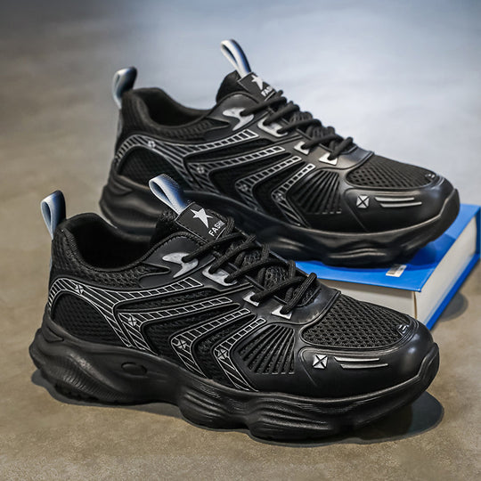 Damen Sportliche Dämpfung Sneakers mit atmungsaktiver Mesh-Oberfläche EB