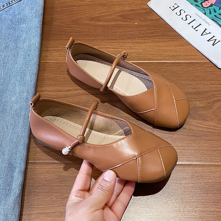 Damen Ballerinas mit dekorativem Riemen EB