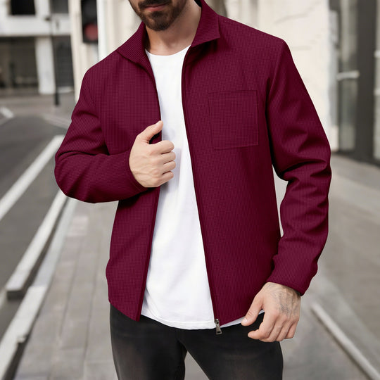 Herren modische Jacke mit strukturiertem Design EB