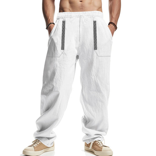Herren lässige Cargo-Hose mit funktionalen Taschen und elastischem Bund EB