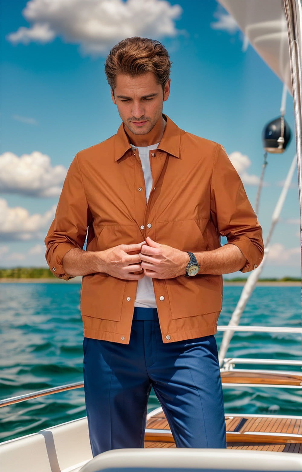 Herren leichte Outdoor-Jacke EB