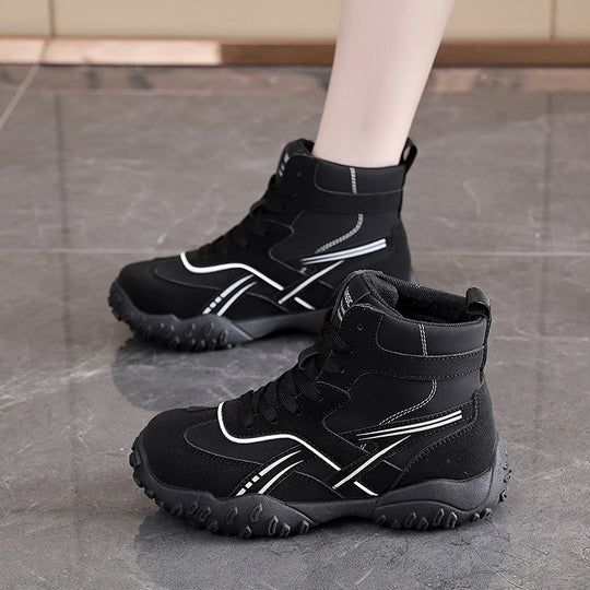 Damen Outdoor-Stiefel mit rutschfester Profilsohle und atmungsaktivem Obermaterial EB