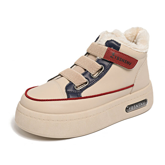 Damen modische Winter Sneakers mit warmem Innenfutter und rutschfester Sohle EB