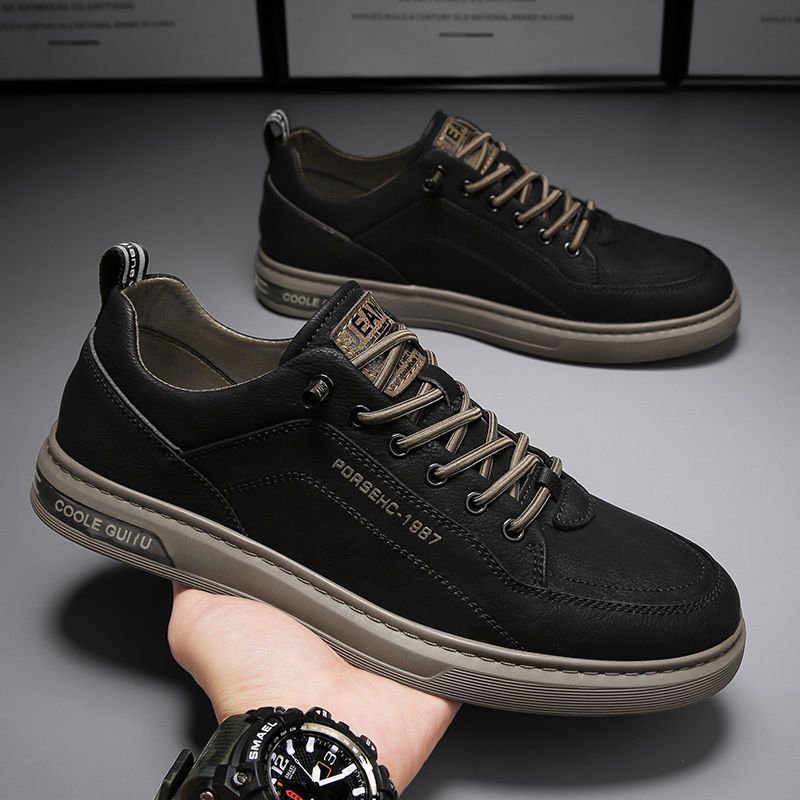 Damen lässige Freizeitschuhe aus hochwertigem Leder EB
