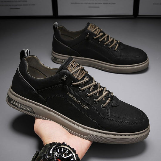 Damen lässige Freizeitschuhe aus hochwertigem Leder EB