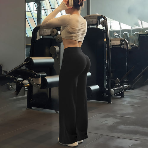Damen Sportleggings mit hohem Bund und atmungsaktivem Material EB