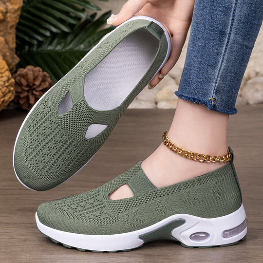 Damen Sportliche Slip-On Sneakers mit komfortabler Strobel-Konstruktion und atmungsaktivem Obermaterial EB