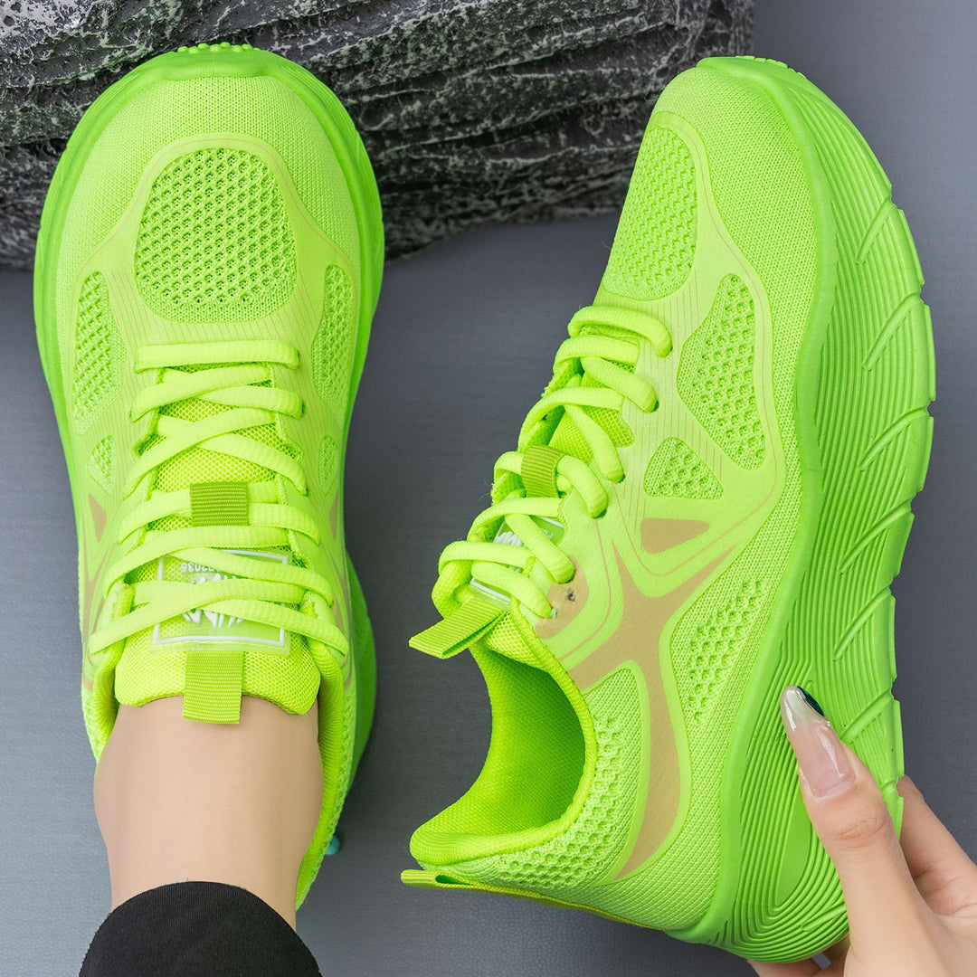 Damen Sportliche Leichtgewicht Laufschuhe mit atmungsaktivem Mesh EB