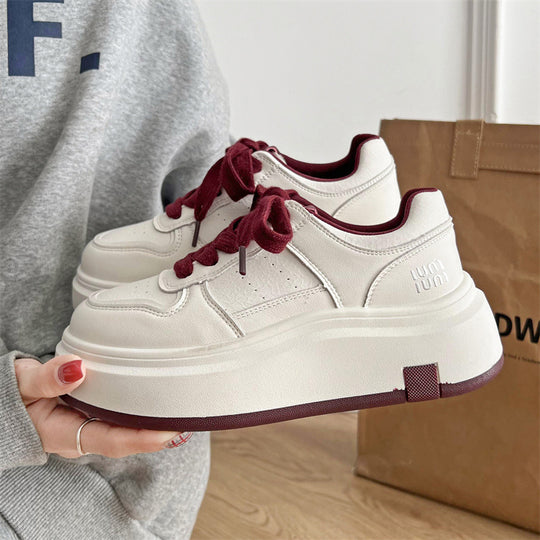 Damen Plateau Sneakers mit ergonomischer Dämpfung und sportlichem Design EB