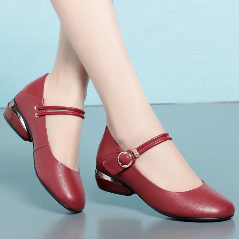 Damen Ballerinas mit elegantem Riemen EB