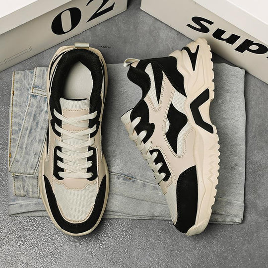 Damen Sportliche Chunky Sneakers mit atmungsaktiver Mesh-Oberfläche und rutschfester Sohle EB