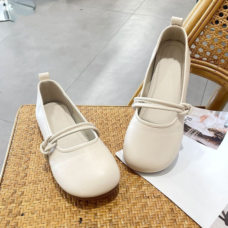 Damen Komfortable Ballerinas mit modischem Knotendesign EB