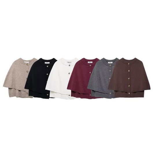 Damen modischer Umhangpullover EB
