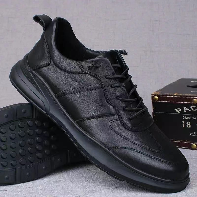 Herren Komfortable Leder Sneakers EB