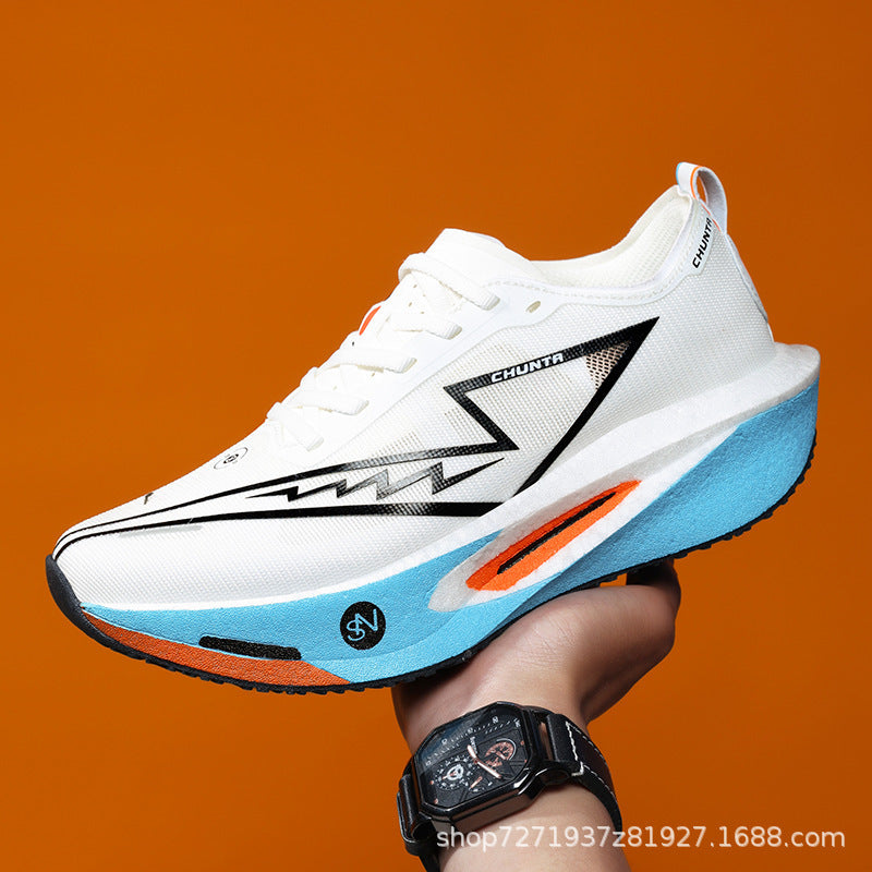 Unisex leichter Performance Laufschuh mit gedämpfter Plateausohle und atmungsaktivem Mesh EB