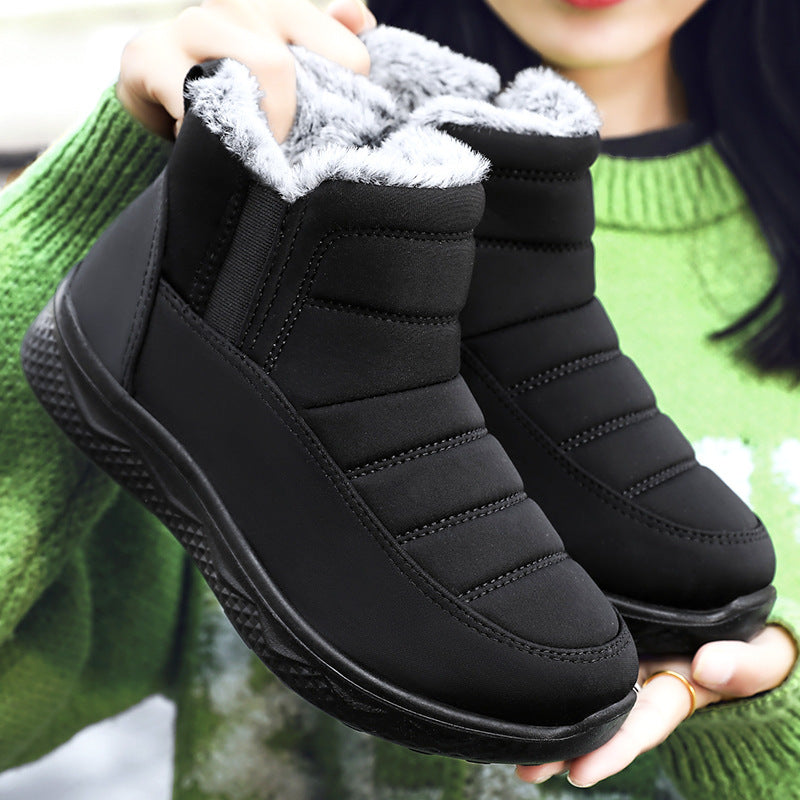 Damen Warmfutter Winterstiefel mit rutschfester Sohle und isolierender Technologie EB