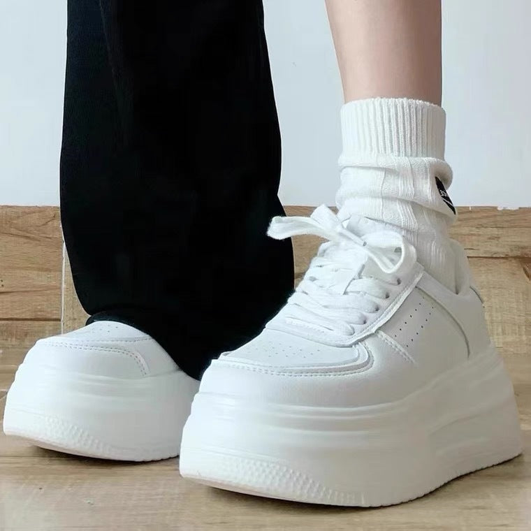 Damen Plattform Sneakers mit bequemer gepolsterter Innensohle EB