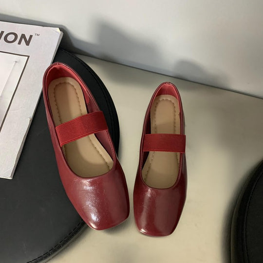 Damen Ballerinas mit elastischem Riemen und elegantem Design EB