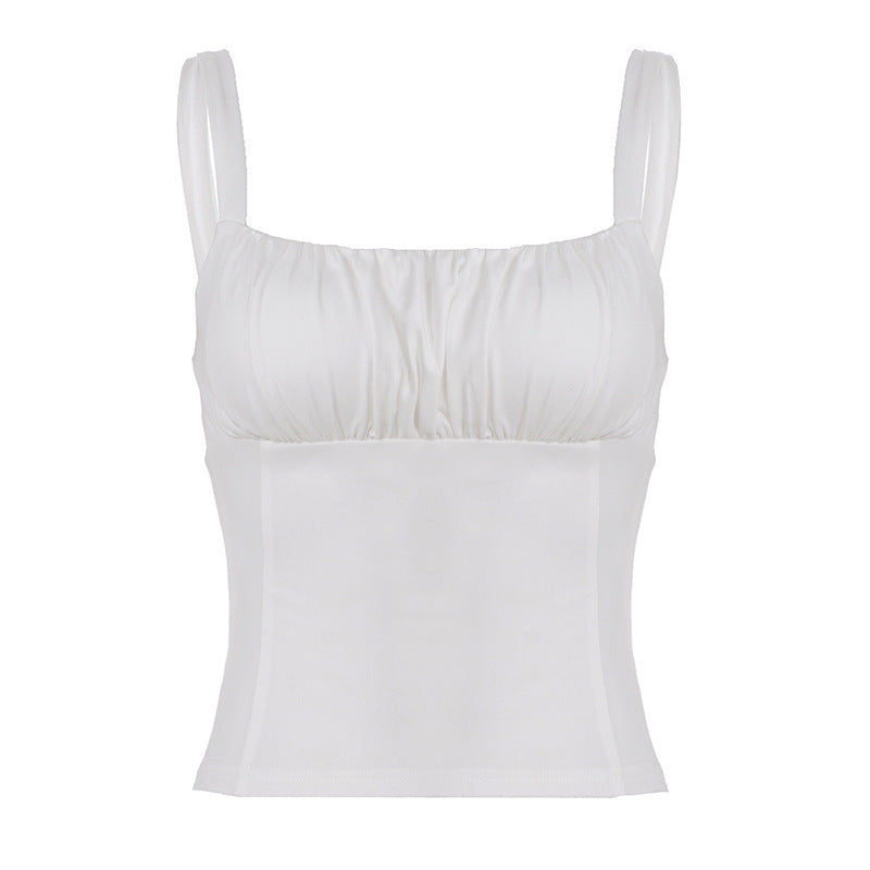 Damen-Bustier-Oberteil mit schmeichelnder Passform und feinen Rüschen EB