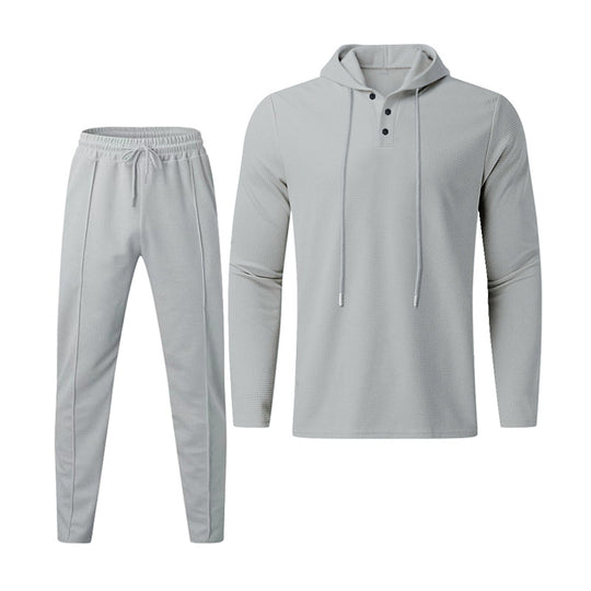 Herren sportives Hoodie und Jogginghose Set im strukturierten Design EB