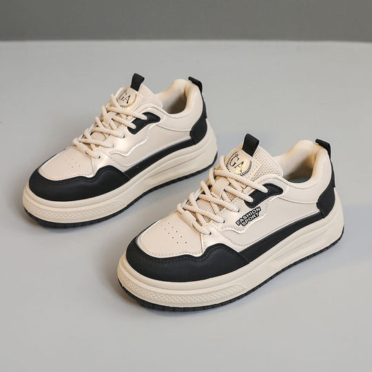 Damen modische Chunky Sneakers mit atmungsaktivem Obermaterial und rutschfester Sohle EB