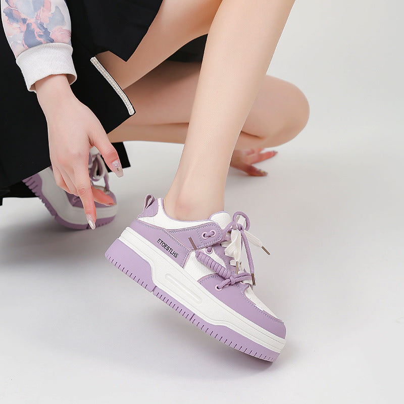 Damen Plattform-Sneaker mit modischem Design und komfortabler Profilsohle EB