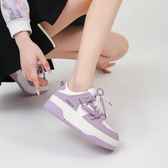 Damen Plattform-Sneaker mit modischem Design und komfortabler Profilsohle EB