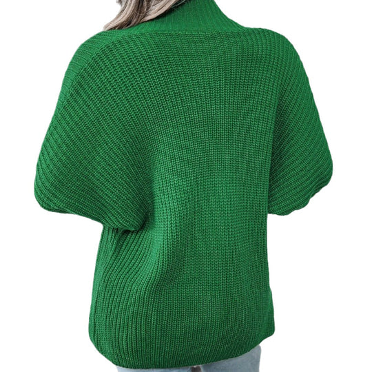 Damen Grobstrickjacke mit markantem Rippenmuster und lässigem Schnitt EB
