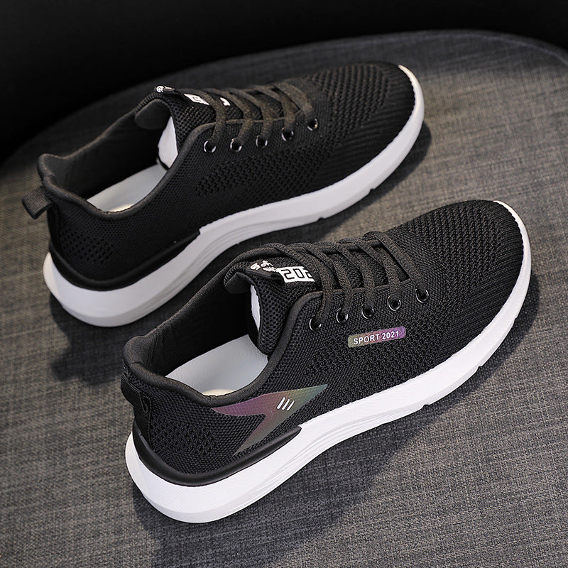 Damen Sportliche Lauf-Sneaker mit atmungsaktivem Mesh-Obermaterial und innovativer Dämpfungstechnologie EB