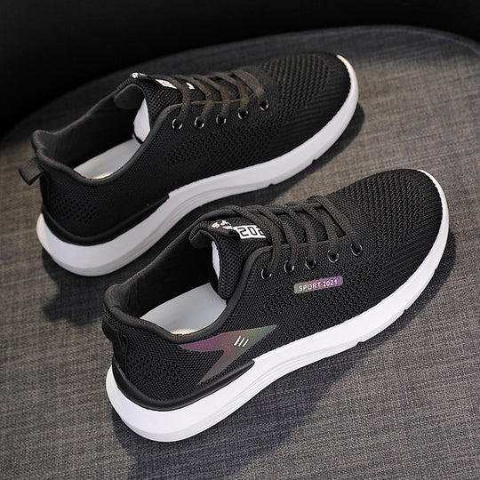 Damen Sportliche Lauf-Sneaker mit atmungsaktivem Mesh-Obermaterial und innovativer Dämpfungstechnologie EB