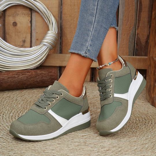 Damen Sportliche Sneakers mit gepolsterter Sohle und atmungsaktivem Obermaterial EB
