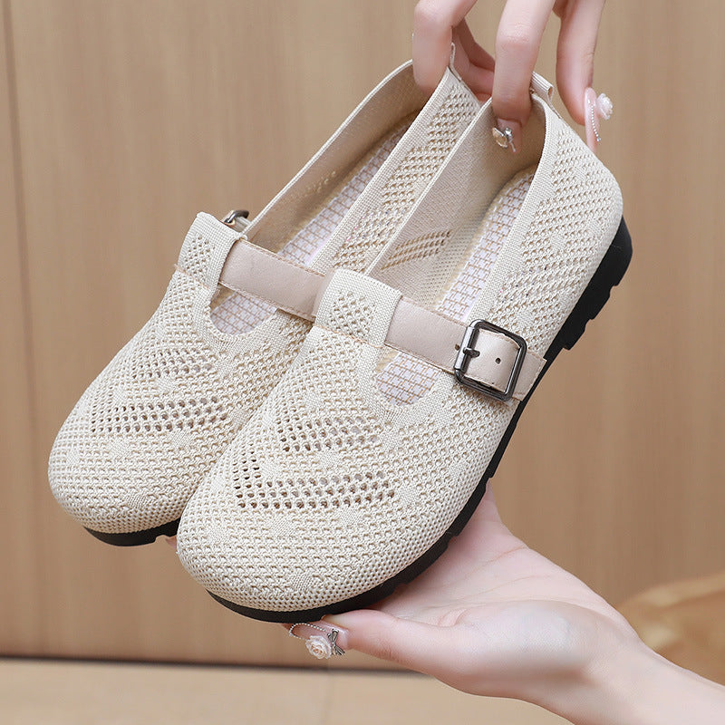 Damen Bequeme und atmungsaktive Clogs mit verstellbarem Riemen EB
