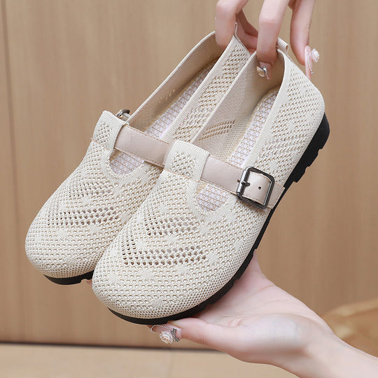Damen Bequeme und atmungsaktive Clogs mit verstellbarem Riemen EB