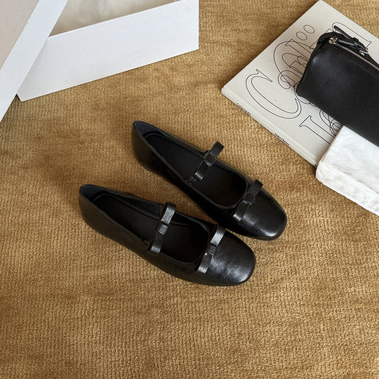 Damen Ballerinas mit elegantem Riemchen und komfortablem Fußbett EB