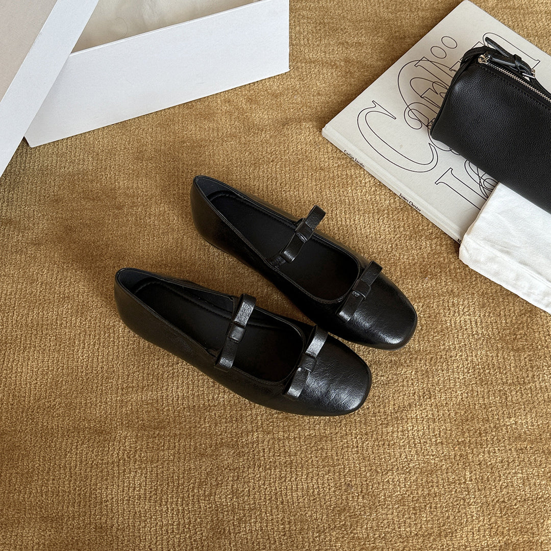 Damen Ballerinas mit modischem Riemchen und komfortablem Fußbett EB