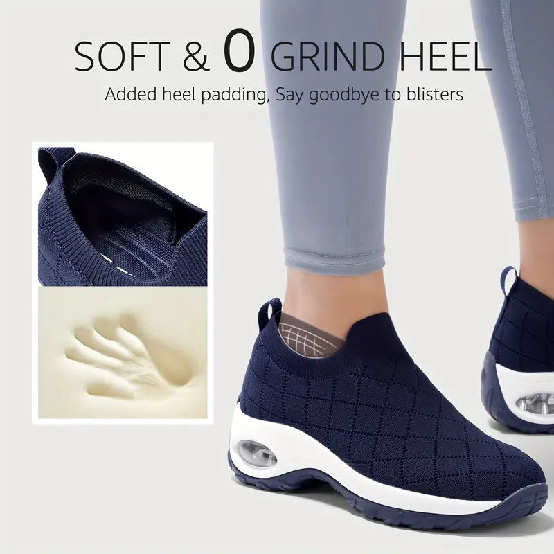 Damen Komfortable Slip-On Sneakers mit innovativer Luftpolstertechnologie EB