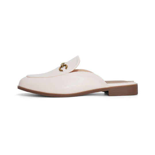 Damen modische Mules mit elegantem Schnallen-Detail EB