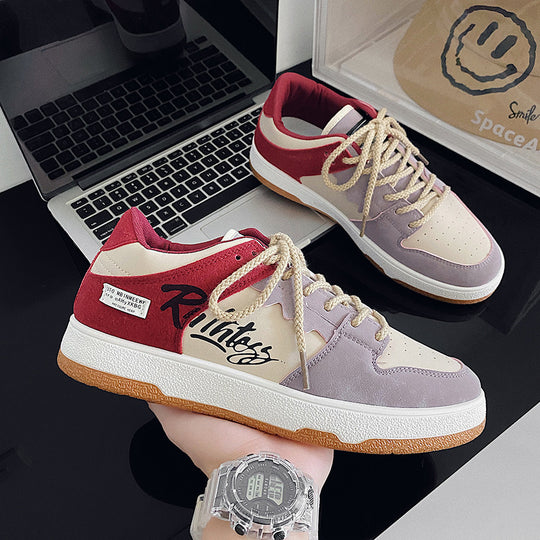 Damen Sneaker mit sportlichem Design und gepolstertem Kragen EB