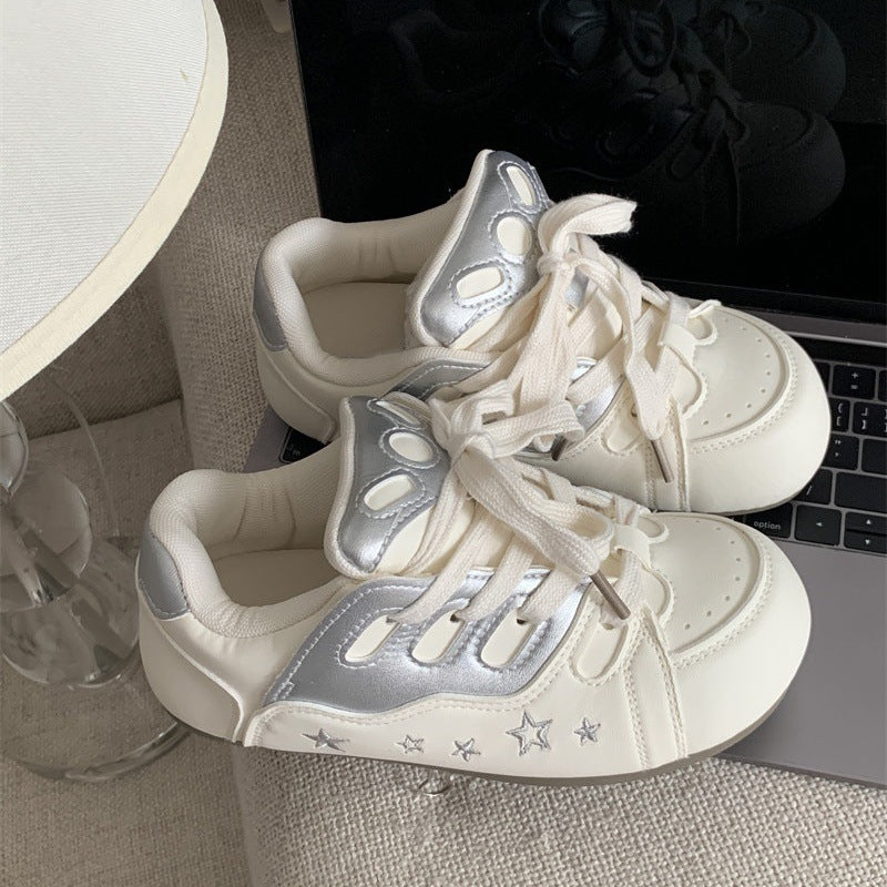 Damen sportliche Sneakers mit verspielten Tiermotiven EB
