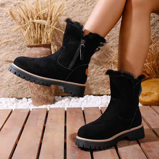 Damen Winterstiefel mit warmem Futter und robustem Profil EB