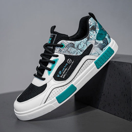 Damen Sportliche Sneakers mit grafischen Akzenten und atmungsaktivem Obermaterial EB