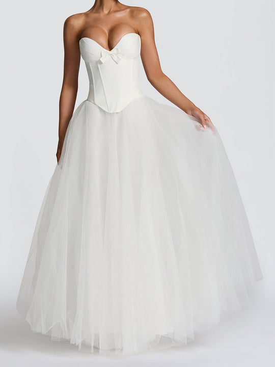 Damen Sorgfältig gestaltetes Hochzeitskleid EB
