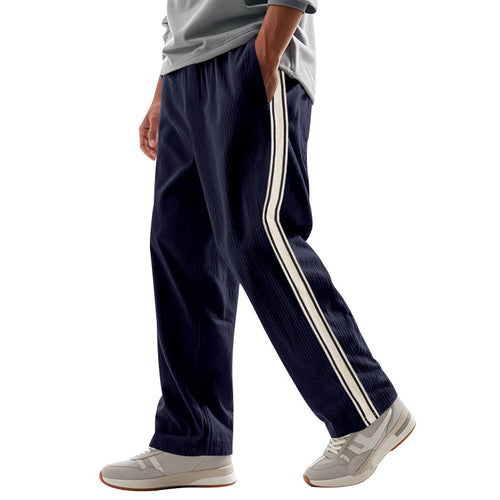 Herren Sportliche Plank-Hose mit Streifen-Design EB