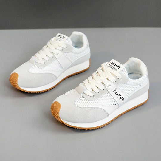 Damen Sportliche Sneakers mit atmungsaktivem Obermaterial und dämpfender Sohle EB
