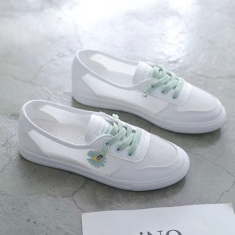 Damen sportliche Sneaker mit atmungsaktivem Mesh-Obermaterial EB