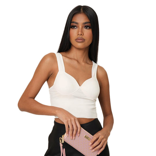 Damen Crop Top mit komfortabler Passform und elegantem Dekolleté EB