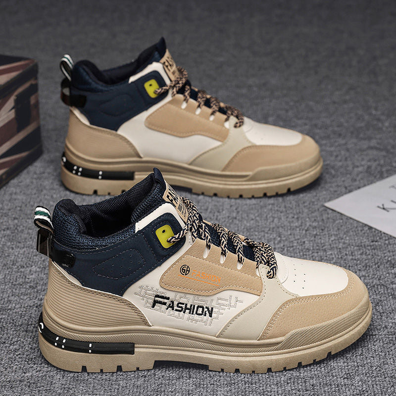 Damen modische High-Top Sneakers mit stylischem Design und rutschfester Sohle EB